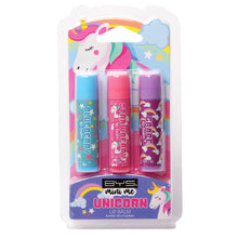 Load image into Gallery viewer, BYS Mini Me Lip Balms 3 Piece Set - Unicorn