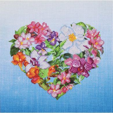 DIAMOND DOTZ: Flower Heart Painting Artwork Kit