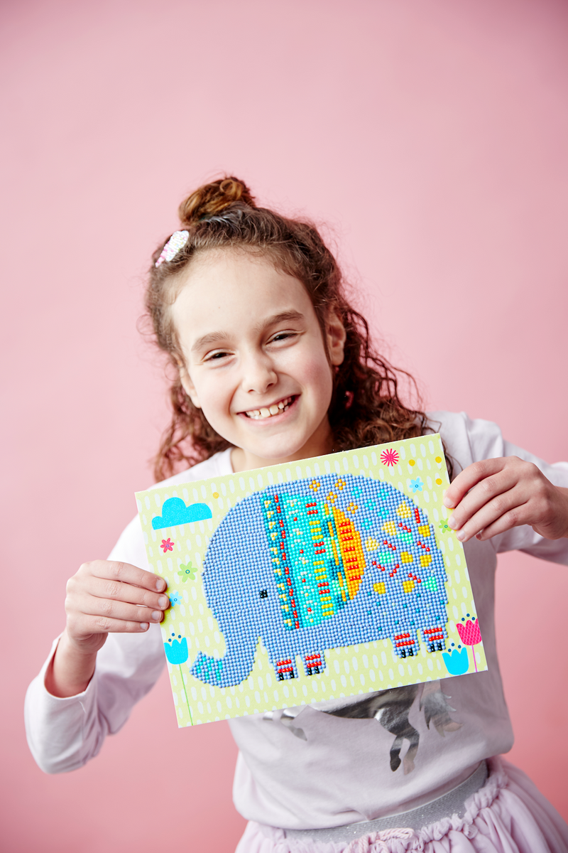 Hinkler Curious Craft Crystal Creations Kit Cute Elephant KC's