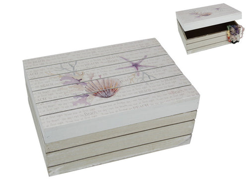 20cm x 14cm Decor Wooden Coral Box