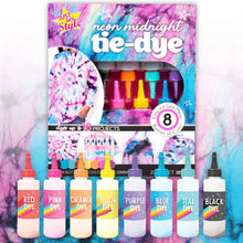 Load image into Gallery viewer, Just My Style: Neon Midnight Tie Dye DIY Kit 8 Bottles