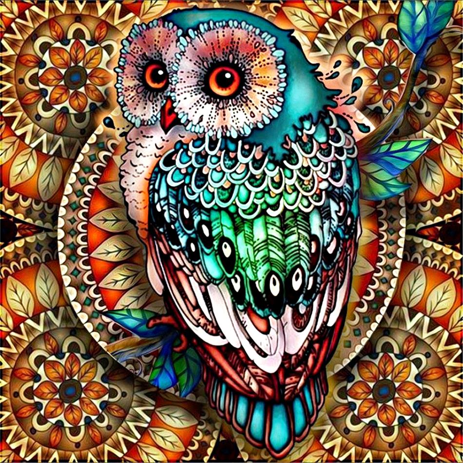 5D Full Drill Diamond Art Kit (30cm x 40cm) - Artistic Owl