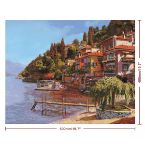 Hinkler: Paint by Numbers Canvas: Italian Village 50cm x 40cm