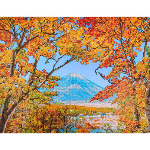 DIAMOND DOTZ: Autumn Mountain Diamond Painting Artwork Kit