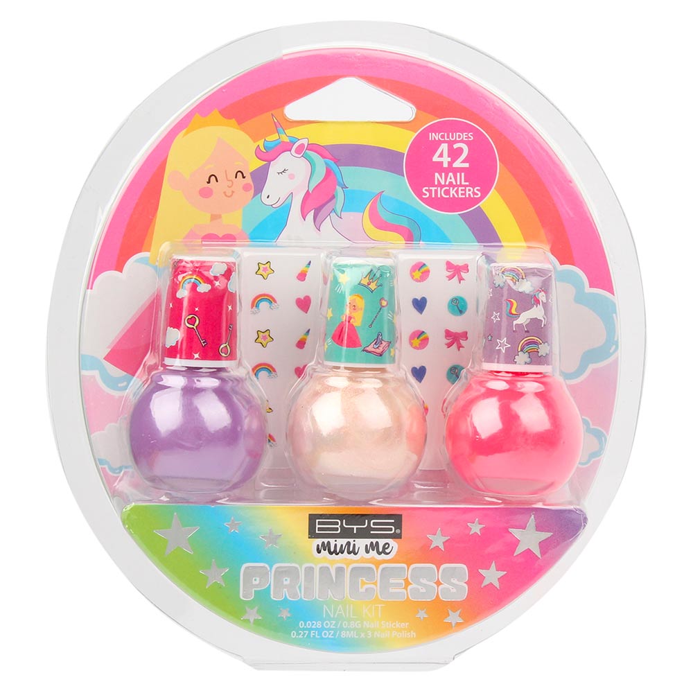 BYS Mini Me Nail Kit 3 Piece - Princess - Oil-Based Formula