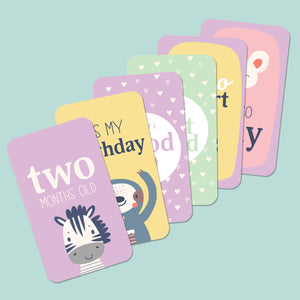 Baby Milestone Cards Set