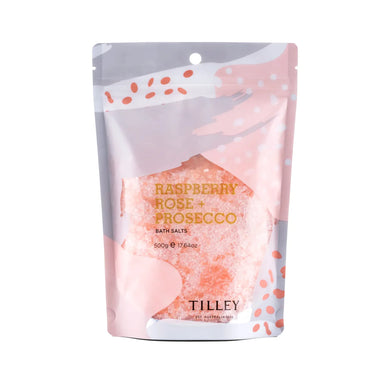 Tilley 500g Bath Salts - Raspberry, Rose & Prosecco
