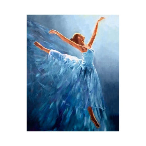 5D Full Drill Diamond Art Kit (30cm x 40cm) - Blue Ballerina