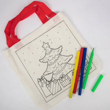 Load image into Gallery viewer, Christmas Colour Your Own Christmas Tree Bag