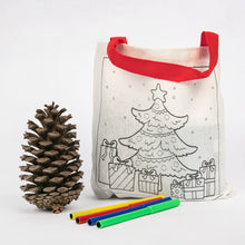Load image into Gallery viewer, Christmas Colour Your Own Christmas Tree Bag