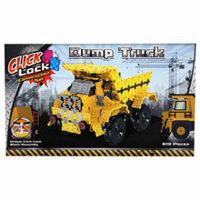 Load image into Gallery viewer, Click Lock - Dump Truck 619 Piece Construction Set