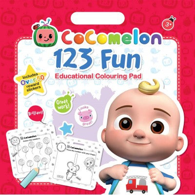 CoComelon 123 Fun Educational Colouring Pad