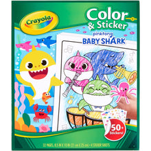 Load image into Gallery viewer, Crayola Color &amp; Sticker - Pinkfong Baby Shark Set