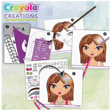 Load image into Gallery viewer, Crayola Creations Makeup Artist Sketch Set - 4 Stencils &amp; 40 Sheets
