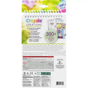 Crayola Creations Sticker By Number Fashion Set Kit