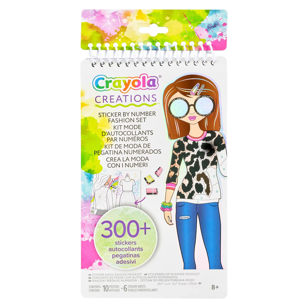 Crayola Creations Sticker By Number Fashion Set Kit