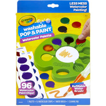 Load image into Gallery viewer, Crayola Washable Pop &amp; Paint Watercolor Palette