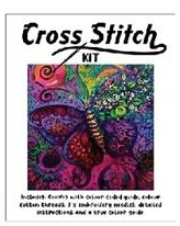 Cross Stitch Kit 30cm x 30cm - Butterfly