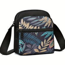 Load image into Gallery viewer, Crossbody Bag - Blue Leaves