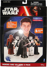 Load image into Gallery viewer, Star Wars: Heroes and Villans 5 Pack Blueprints Paper Craft