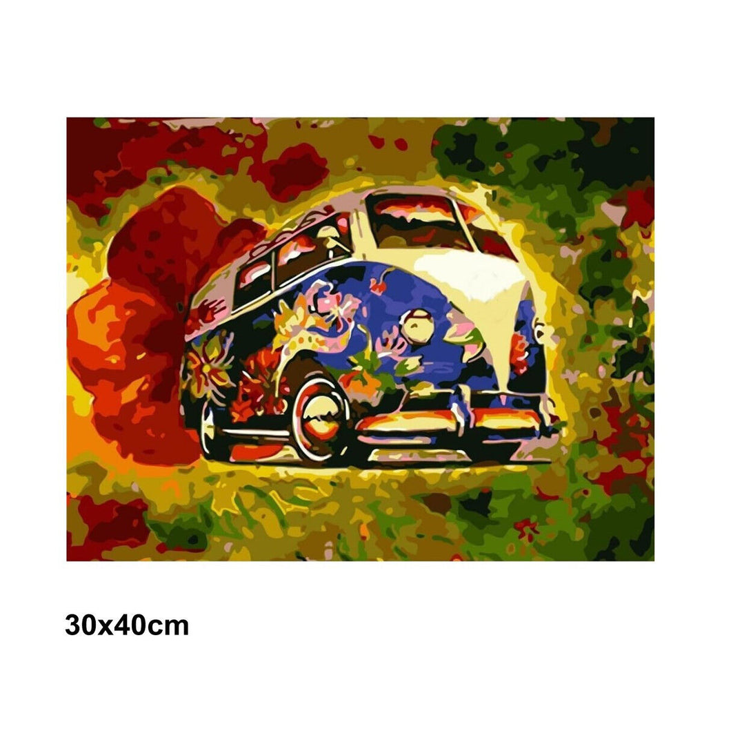 Diamond Picture Art Kit (30cm x 40cm) - Hippie Bus