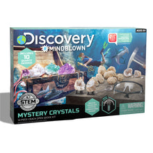 Load image into Gallery viewer, Discovery #Mindblown Mystery Crystals 14 Piece Crack-Open Geode Kit