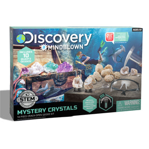 Discovery #Mindblown Mystery Crystals 14 Piece Crack-Open Geode Kit