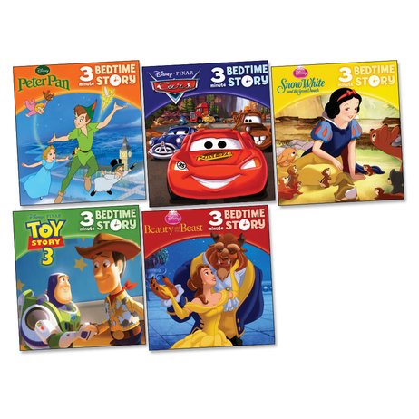 Disney 3 minute Bedtime Story - 5 Pack (Softcover)