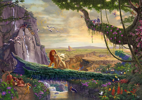 Thomas Kinkade Studios Disney The Lion King 1000 Piece Jigsaw Puzzle