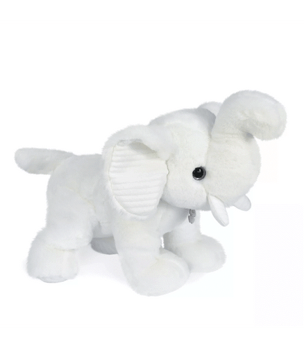 Doudou et Compagnie Preppy Elephant Plush 45cm - White