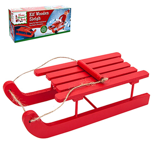 Elves Behavin' Badly - Elf Wooden Sleigh