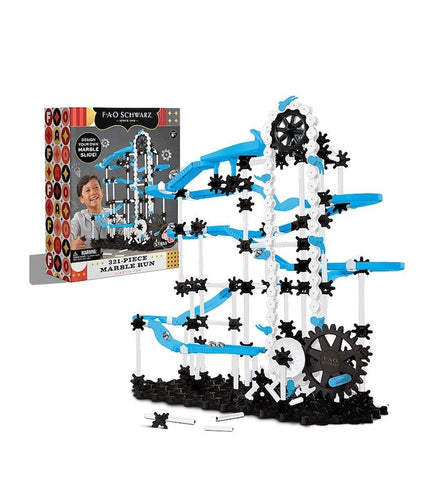 FAO Schwarz - Toy 321 Piece Marble Run Kinetic Fun Set