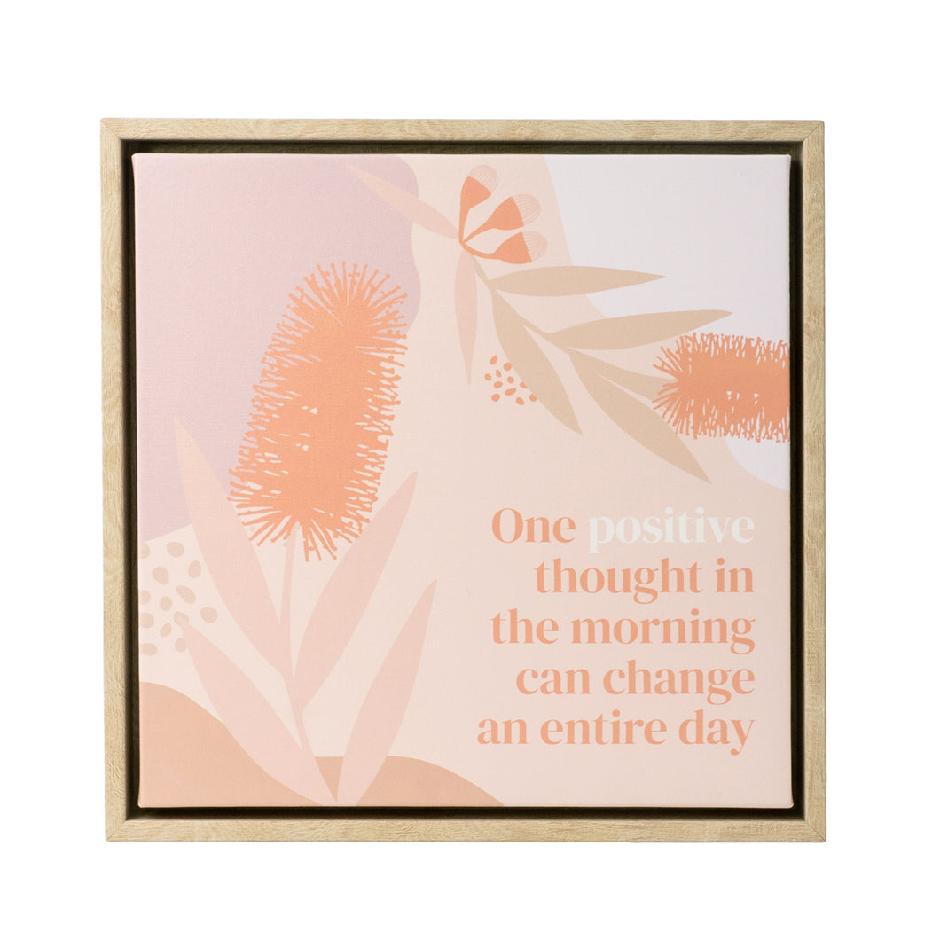 SPLOSH Fleur Positive Framed Canvas 34cm x 34cm