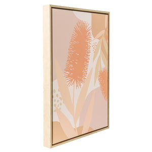 SPLOSH Fleur Bottlebrush Framed Canvas 44cm x 64cm
