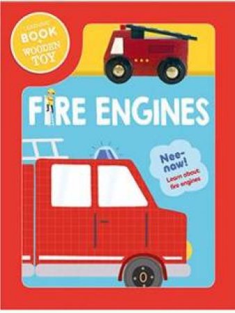 Fire Engines Book & Wooden Toy