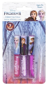 Disney Frozen II Glitter Lip Gloss - 3 Pack