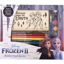 Load image into Gallery viewer, Disney Frozen Wooden Pencil Box Set