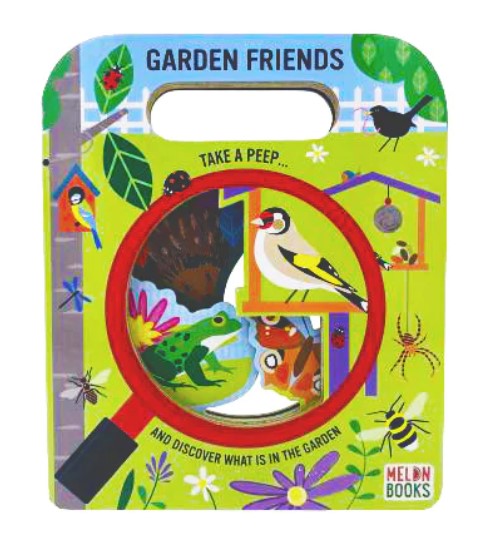 Melon Books Board Cut Books - Garden Friends