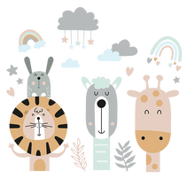Load image into Gallery viewer, Hello Sunshine Wall Stickers - Safari