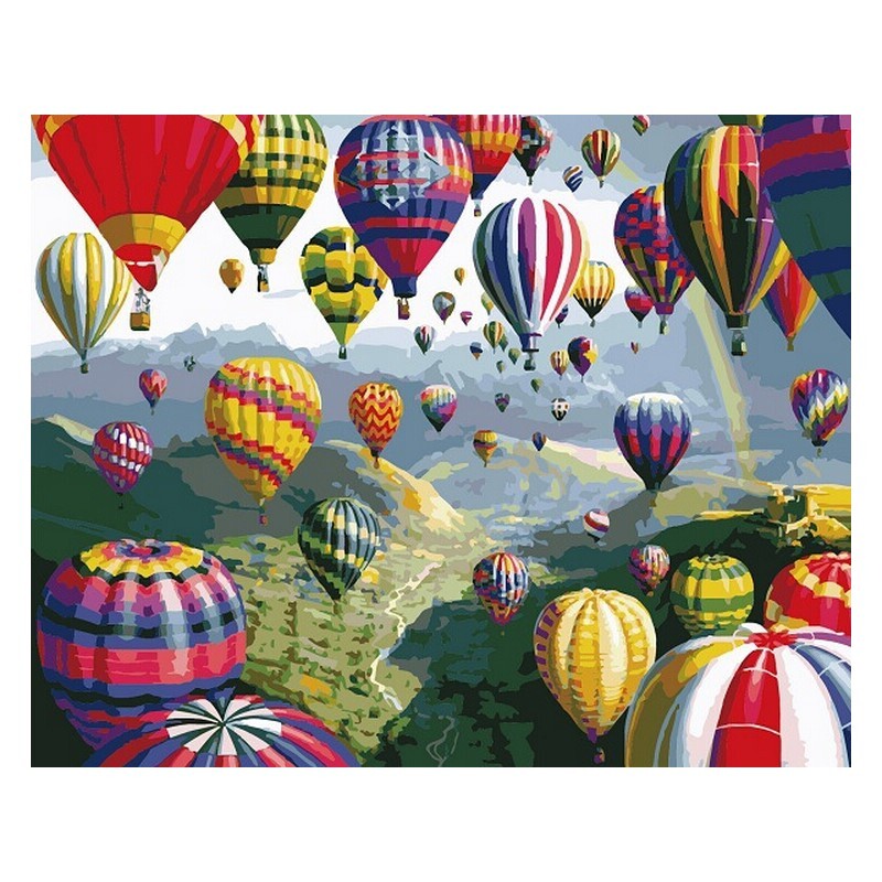 Diamond Picture Art Kit (30cm x 40cm) - Hot Air Balloons