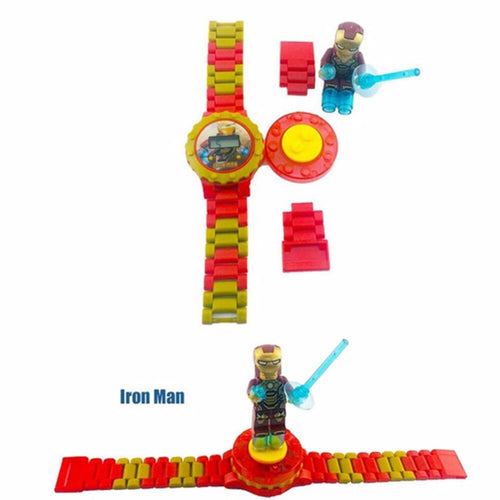 Building Bricks Watch Set - Iron Man