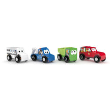 Load image into Gallery viewer, JAdore City Squad Wooden Vehicles Tube