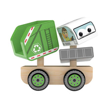 Load image into Gallery viewer, JAdore Wooden Stacking Truck - Garbage Truck