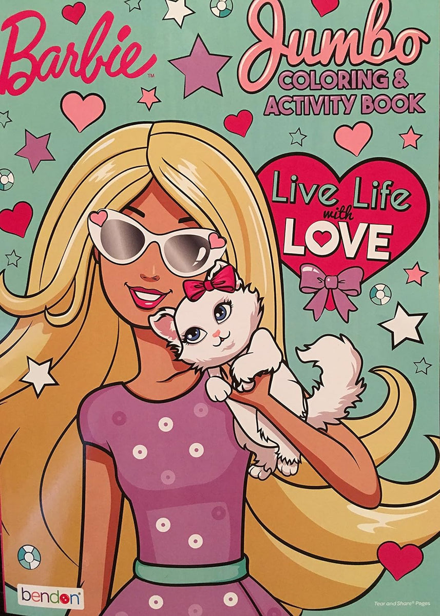 Barbie Jumbo Coloring & Activity Book – KC's Hidden Treasures