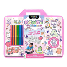 Load image into Gallery viewer, Kaleidoscope Kawaii Wonderland Colouring Set with Lap Desk