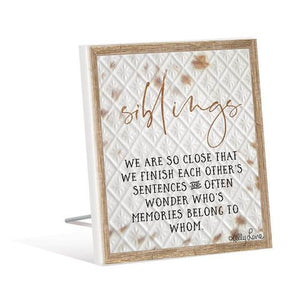 Kelly Lane Sentiment Plaque - Soul Siblings