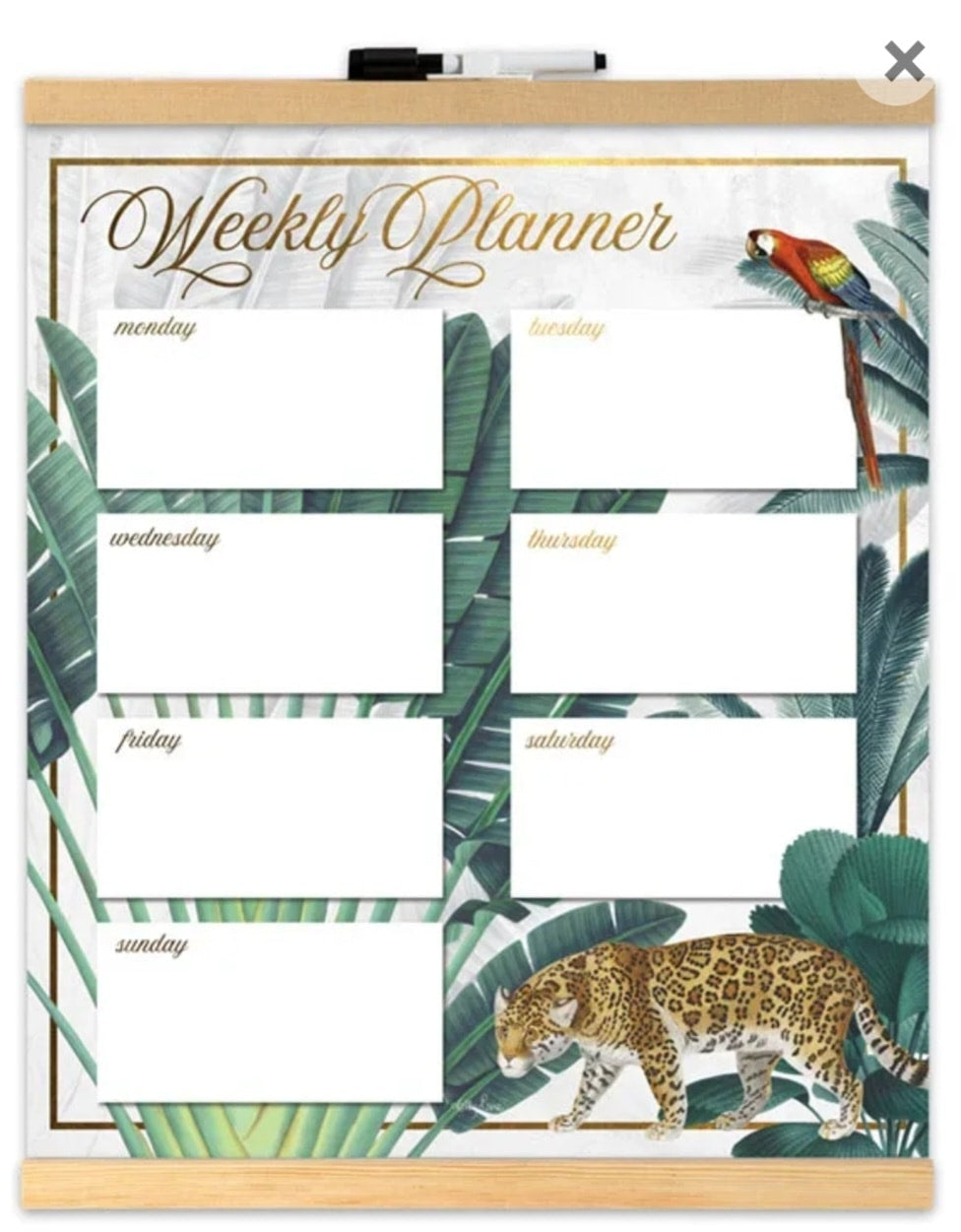 Kelly Lane Hanging Whiteboard Scroll Weekly Planner - St Bart