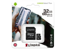 Load image into Gallery viewer, Kingston 32GB MicroSD Memory Card + Adapter
