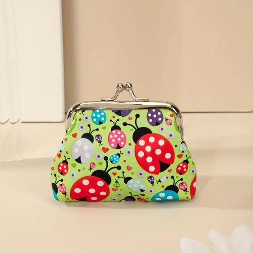 Children's Coin Purse - Green Ladybug