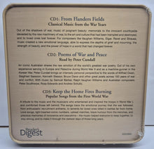 Load image into Gallery viewer, Reader's Digest: Lest We Forget (Music &amp; Poetry From The Great War) Collectors Edition CD's